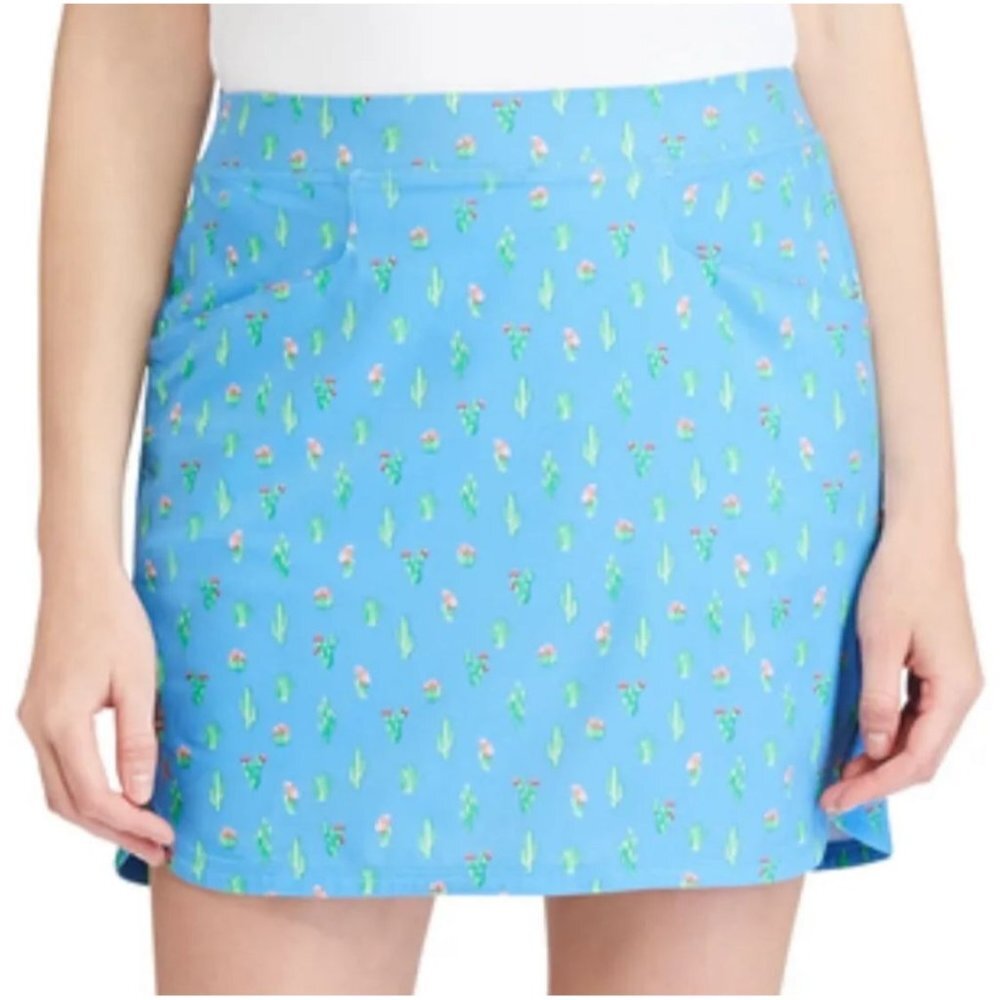 Blue Floral Women's Skirt